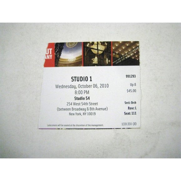 Brief Encounter Playbill 2010 Studio 54 Opening Night September 28 Ticket Alessi - Picture 3 of 11